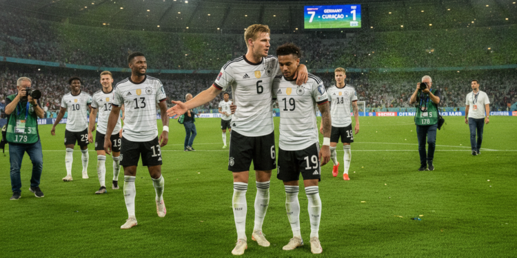 Kimmich defends Leroy Sané after criticism despite 7-1 Curaçao win