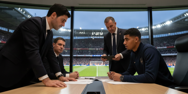 Arsenal open talks to sign Ayyoub Bouaddi in £80m transfer race