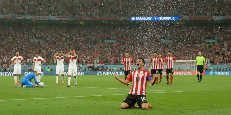 Paraguay eliminate Turkey at World Cup as Galarza's early strike seals exit