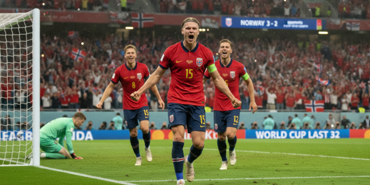 Haaland brace propels Norway to World Cup last 32 with 3-2 win