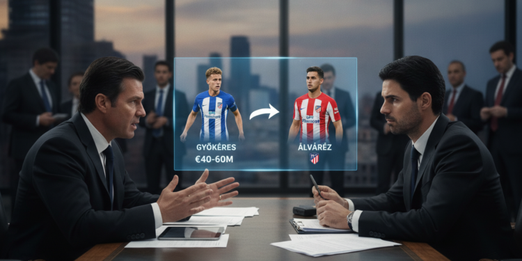 Atlético Madrid demands Gyökeres plus €40–60m from Arsenal for Julián Álvarez