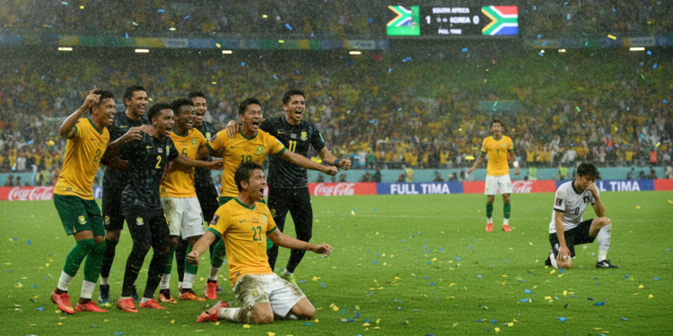 Bafana Bafana reach World Cup knockouts after 1-0 win over South Korea