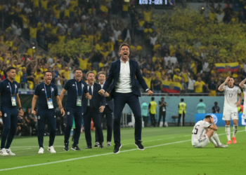 Ecuador boss Beccacece celebrates survival after dramatic 2-1 win over Germany
