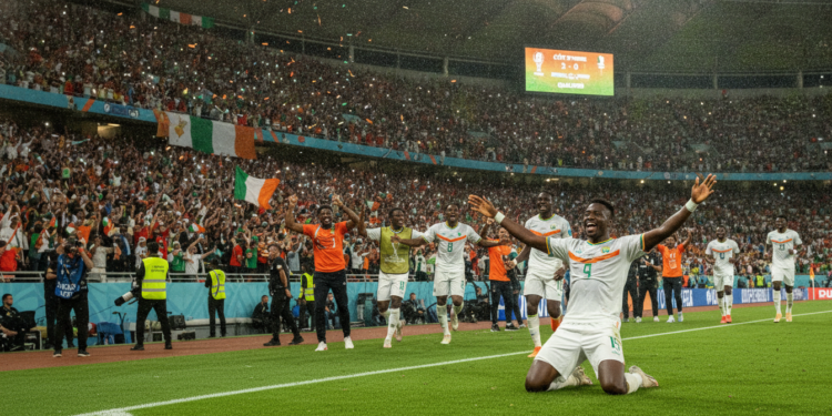Côte d'Ivoire clinch first World Cup knockout berth as Pépé scores twice