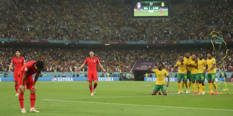 South Korea World Cup hopes dented by 1-0 loss to South Africa