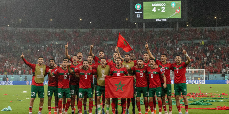 Morocco secure World Cup round of 32 place with 4-2 comeback win