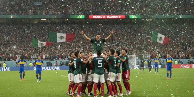 Mexico ends 40-year World Cup knockout drought with 2-0 win over Ecuador