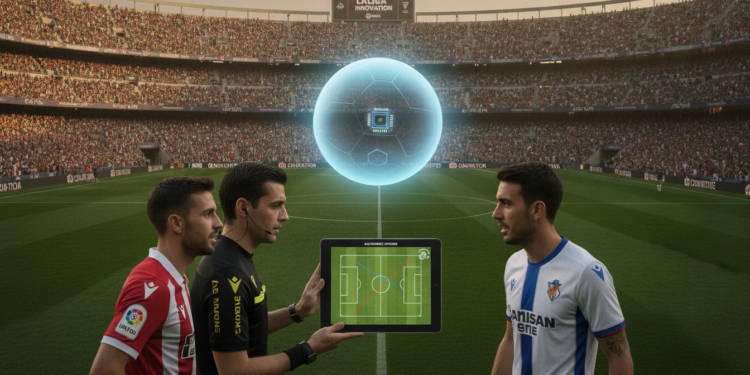 LaLiga announces automatic offside chip in match balls for next season