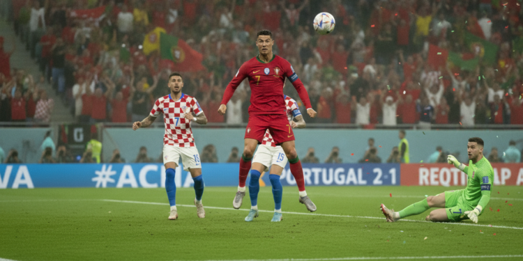 Portugal beats Croatia 2-1 as Ronaldo nets first World Cup knockout goal