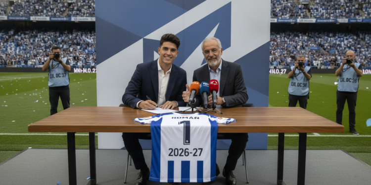 Leo Román signs five-year deal as Deportivo's first 2026-27 signing