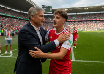 Noahkai Banks hailed by FC Augsburg director as future top centre-back