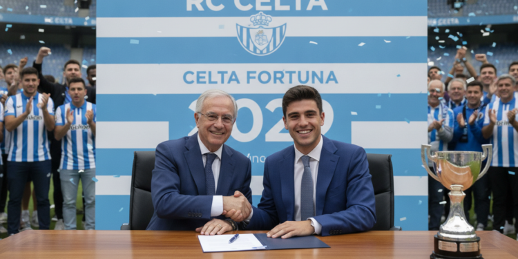 Pablo Gavián extends Celta contract to 2029 as Celta Fortuna reach Segunda División