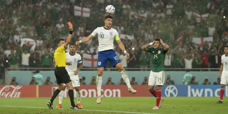 England survive red card as Bellingham brace sinks Mexico at Azteca