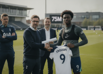 Tottenham lodges £75m bid for Bournemouth forward Eli Junior Kroupi
