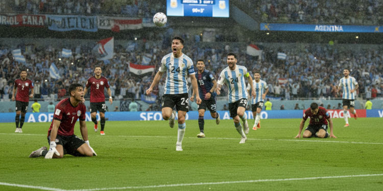 Argentina completes dramatic comeback to eliminate Egypt with Enzo Fernández winner