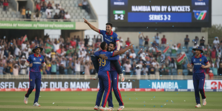 Namibia clinches five-match series with six-wicket win over Vidarbha