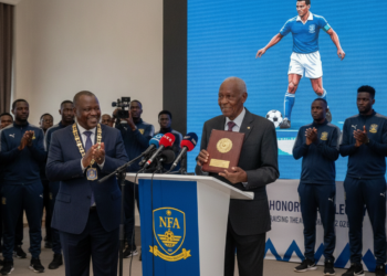 Namibian legend Oscar Mengo honoured by NFA, urges clubs to raise salaries