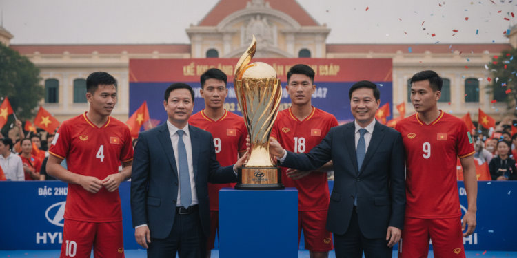 ASEAN Hyundai Cup Trophy Tour Arrives in Hanoi Ahead of Kickoff