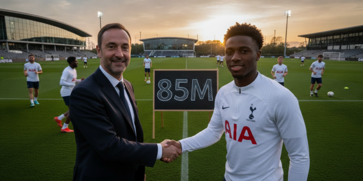 Tottenham set to lodge £85m offer for Eli Junior Kroupi