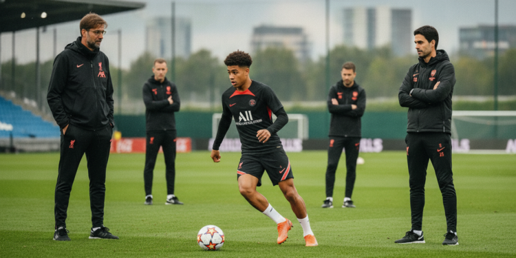 Liverpool targets Bradley Barcola as Arsenal also chase PSG left winger