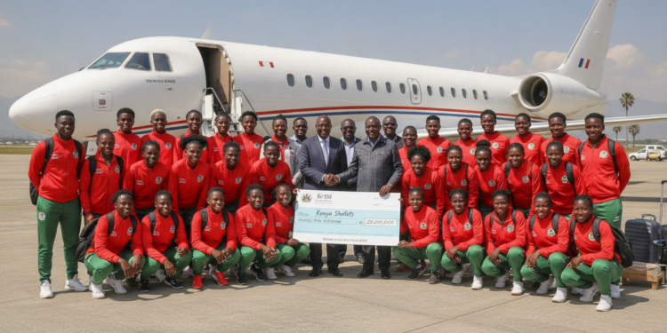 Kenya Starlets storm FKF, secure Ksh20m and arrive in France for WAFCON
