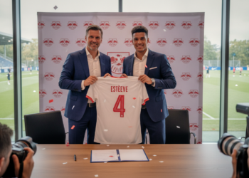 RB Leipzig complete €25m signing of Maxime Estève on six-year deal