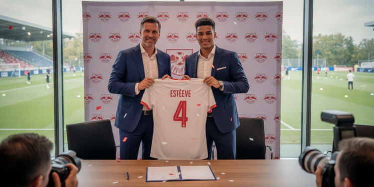 RB Leipzig complete €25m signing of Maxime Estève on six-year deal