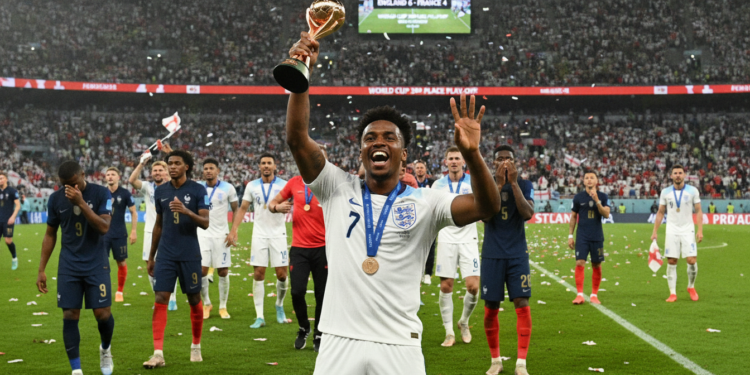 England secures World Cup bronze as Saka hat-trick helps defeat France 6-4