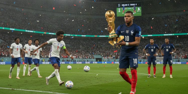 England overpower France 6-4 as Saka hat-trick Mbappé breaks World Cup record