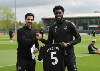 Arsenal identify Jon Martin as defensive backup after Saliba injury