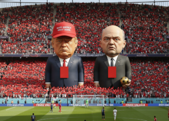 Fans Stage Red Card Protest Against Trump and Infantino at Cup Final