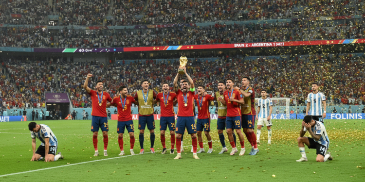 Spain secures second World Cup title with extra-time win over Argentina