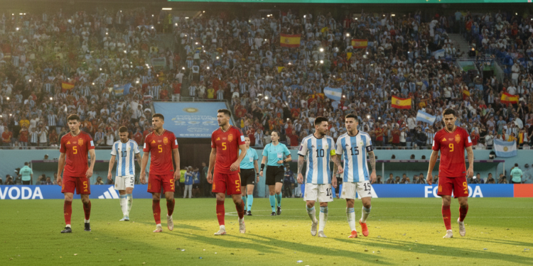 2026 World Cup final sees Spain and Argentina locked 0-0 at halftime