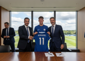 Chelsea complete British-record £117m signing of Morgan Rogers until 2033