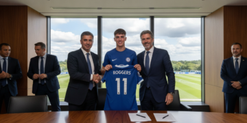 Chelsea complete British-record £117m signing of Morgan Rogers until 2033