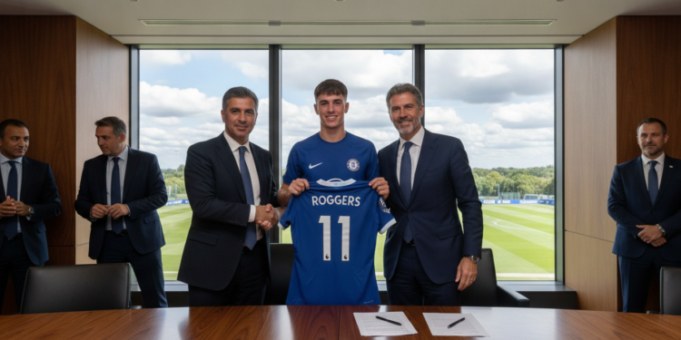 Chelsea complete British-record £117m signing of Morgan Rogers until 2033