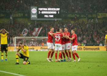 Fortuna Düsseldorf stuns Borussia Dortmund 2-1 in pre-season comeback