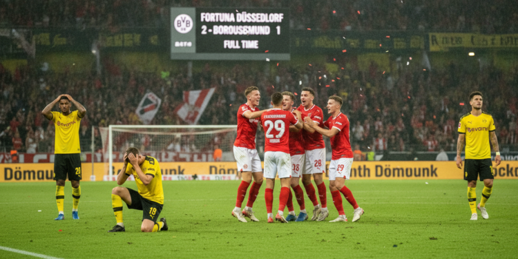 Fortuna Düsseldorf stuns Borussia Dortmund 2-1 in pre-season comeback