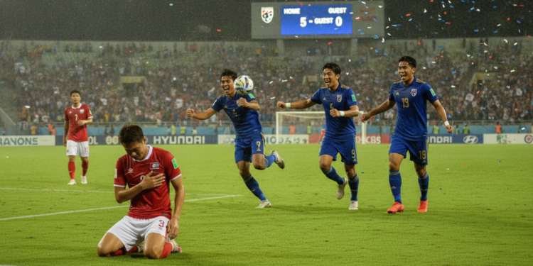 Thailand routs 10-man Laos 5-0 in ASEAN Hyundai Cup opener