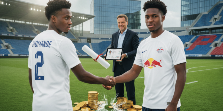 RB Leipzig set to shatter transfer record with Diomande sale