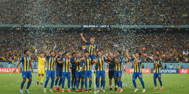 Malaysia maintains perfect start with 4-0 win over Laos in ASEAN Hyundai Cup