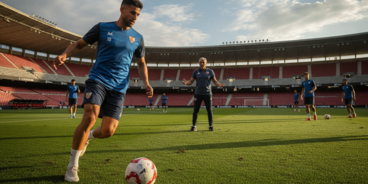 Julio Díaz completes first Sevilla training under García Plaza and pledges revival