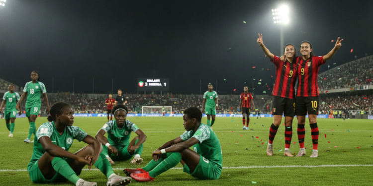 Super Falcons suffer shock WAFCON loss as Chawinga sisters combine for three goals