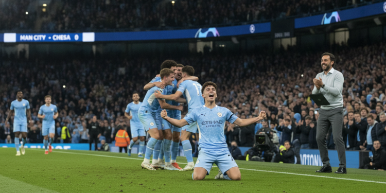 Manchester City youngster Mubama nets first goal of Enzo Maresca era