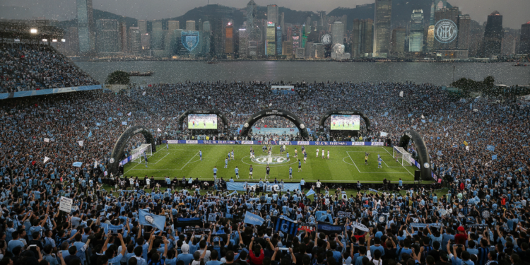Manchester City and Inter Milan draw thousands to Hong Kong's Kai Tak