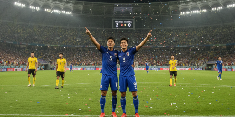 Thailand defeats Malaysia 2-0 to claim Group B lead in ASEAN Hyundai Cup