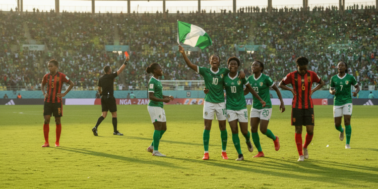 Super Falcons secure 1-0 WAFCON win over Zambia despite red card