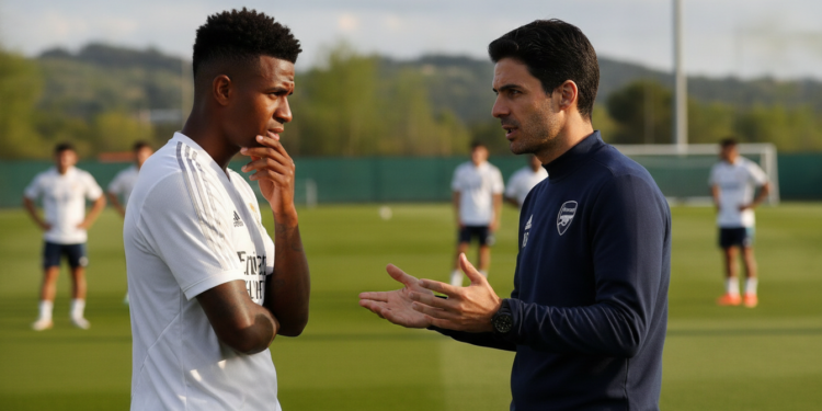 Arsenal pursue Vinicius Junior as Arteta personally courts Real Madrid winger