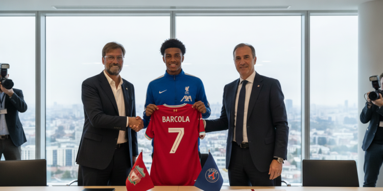 Liverpool open formal talks with PSG to sign Bradley Barcola