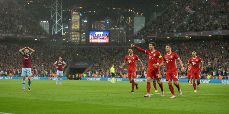 FC Bayern secure 2-1 win over Aston Villa in Hong Kong